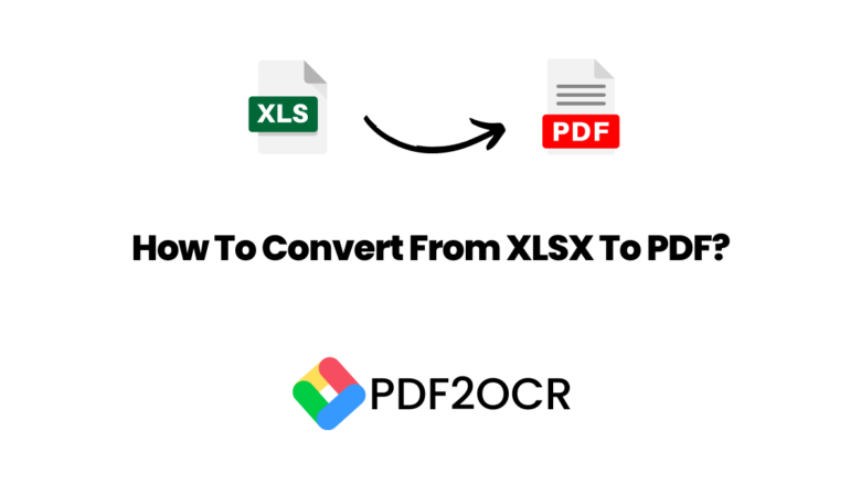 How To Convert From XLSX To PDF?